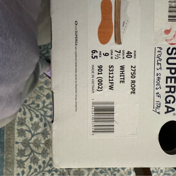 New in box! Superga women’s espadrille sneakers size 9 never worn updated photos - Picture 12 of 15